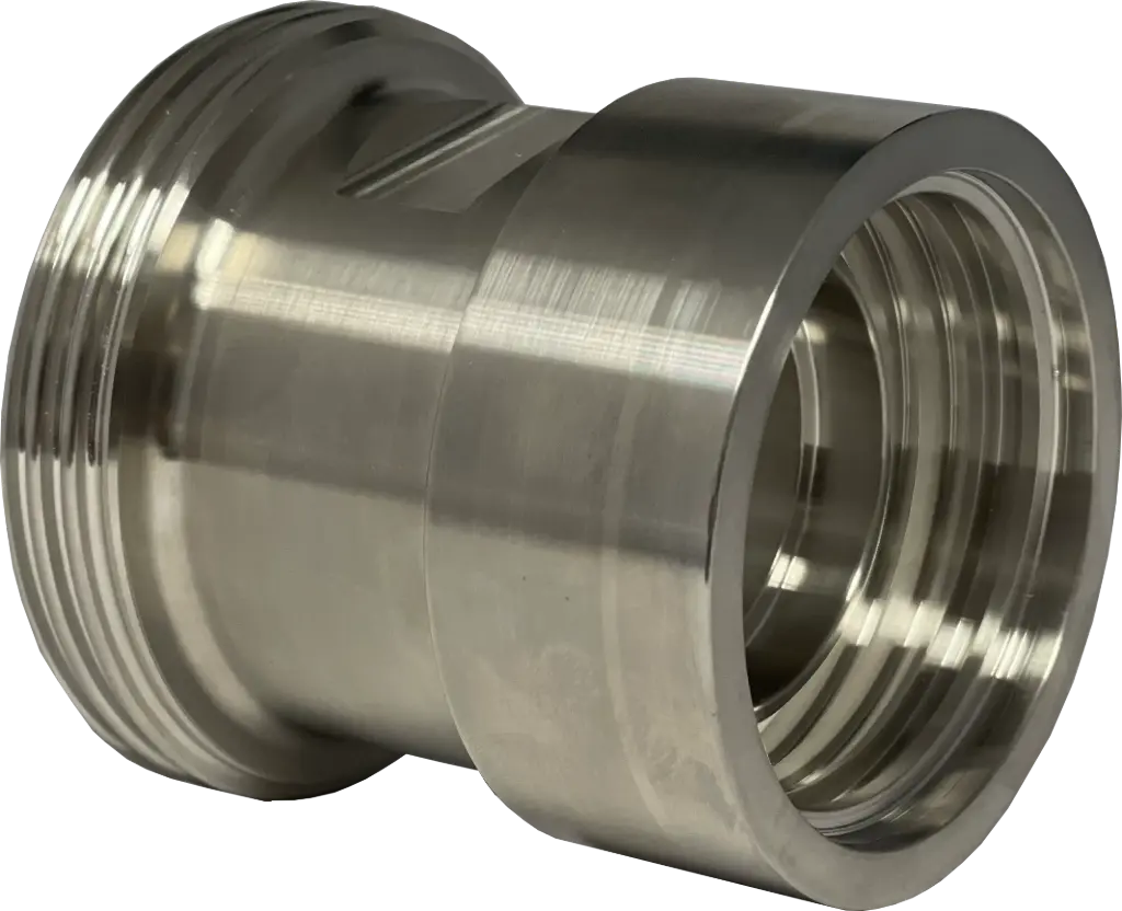 Milchrohr Außengewinde IBC S60x6 Innengewinde MC | M+B Fluid Technology